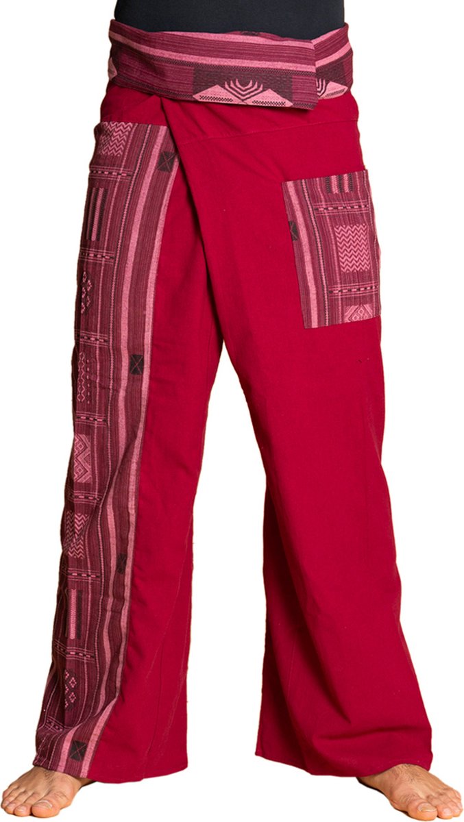 PANASIAM Thaise vissersbroek, weefpatroon, thai fisherman pants, Omslagbroek