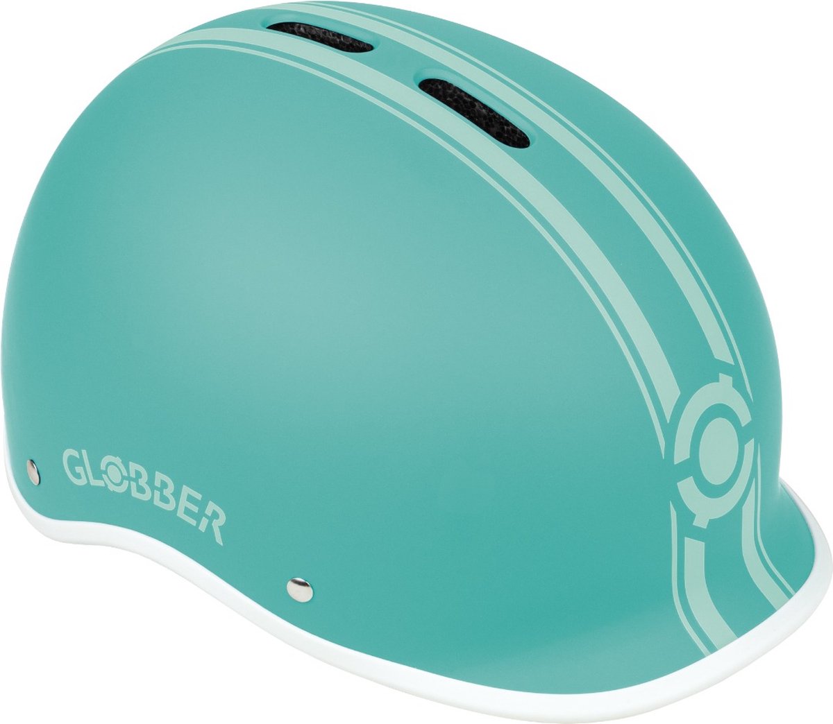 Helm Globber Helm Urban S/M munt LED verlichting ABS helm verstelbaar 51-55 cm Groen