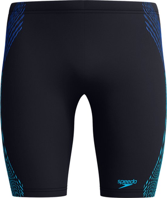 Foto: Speedo tech panel jammer heren sportzwembroek zwart blauw