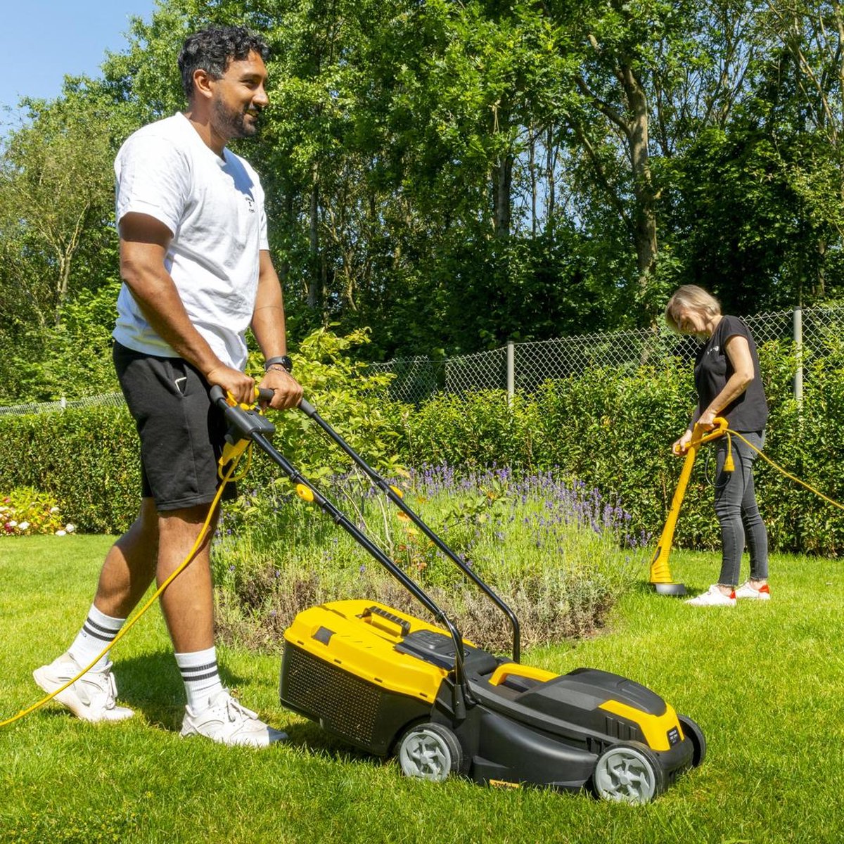 Powerplus Tuingereedschap set POWXG62205T - 1300W Grasmaaier 320mm + Trimmer 250W – foto 3