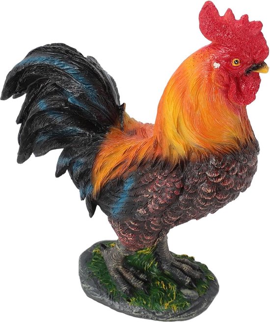 Houten Effect Paard Staand Standbeeld Ornament Beeldje