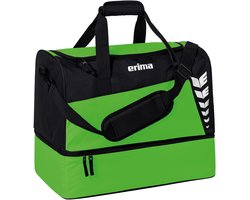 Erima Six Wings (Large) Sporttas Met Bodemvak - Zwart / Green | Maat: L