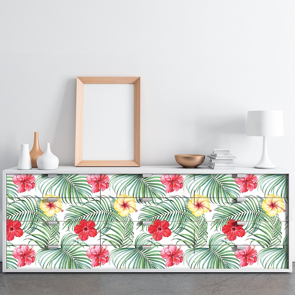 Ambiance Sticker Tropische Pacorita meubelsticker, 60 x 90 cm Multi color