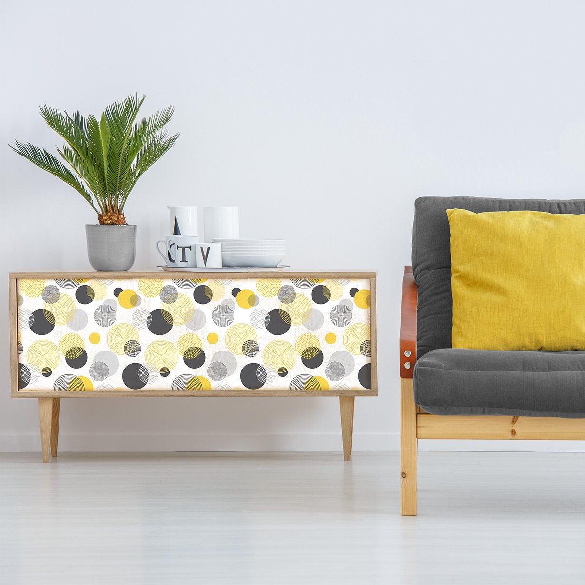 Ambiance Sticker Scandinavische meubelsticker, Arturk, 40 x 60 cm Multi color