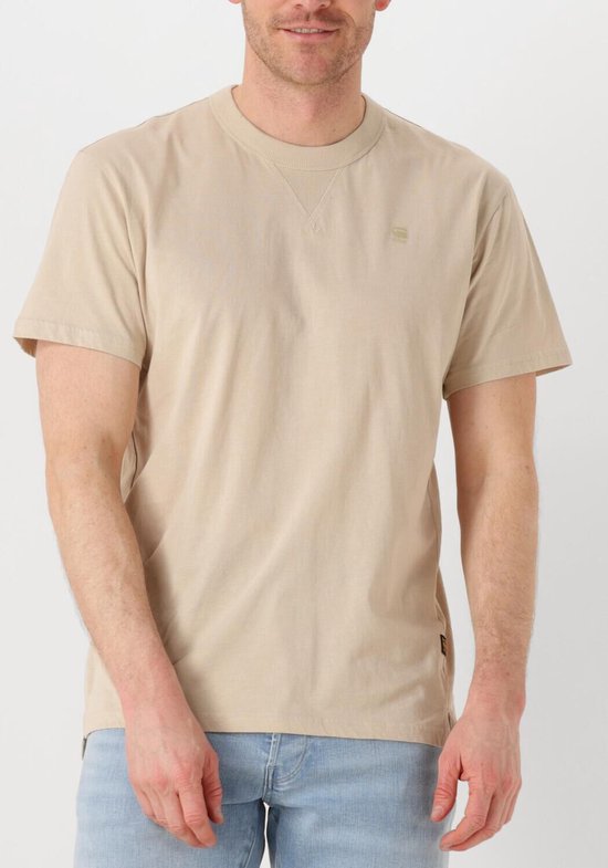 Polos et T-shirts G-Star Raw Nifous RT Homme - Polo - Beige - Taille XL