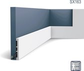 Plint Orac Decor SX163 AXXENT SQUARE multifunctionele plint wandlijst sierlijst tijdeloos klassieke stijl wit 2 m