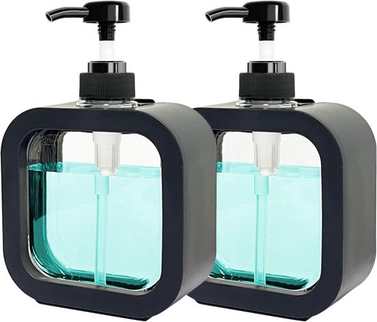 Zeep Pompje Set - Dispenser Set - Hygiene Set - Badkamer Bak - Inclusief Schuurspons & Schoonmaakborstel