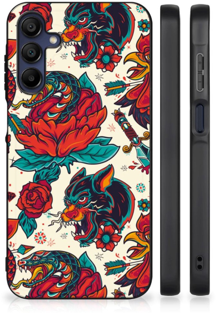 Silicone Back Case voor Samsung Galaxy A15 Old Skool