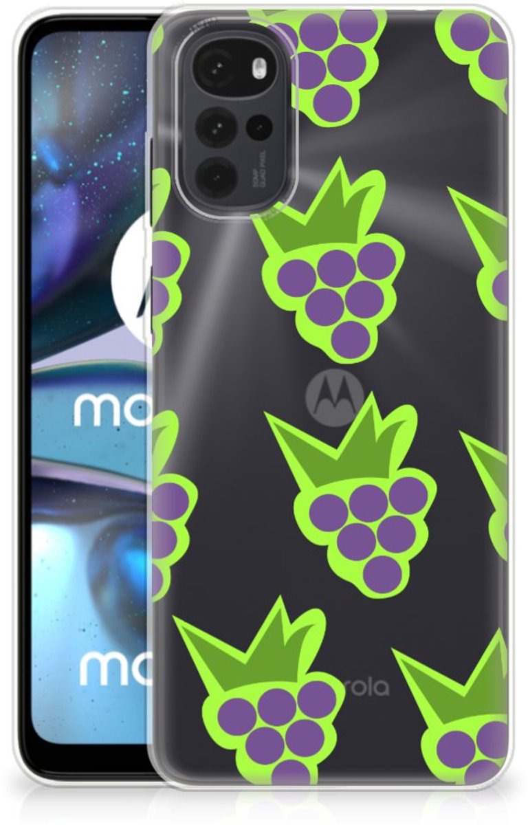Motorola Moto G22 Siliconen Case Druiven