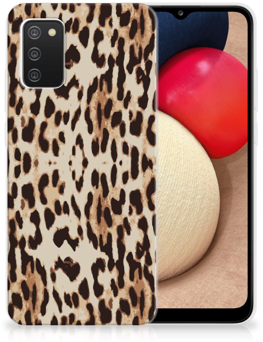 Samsung Galaxy A02s TPU Hoesje Leopard