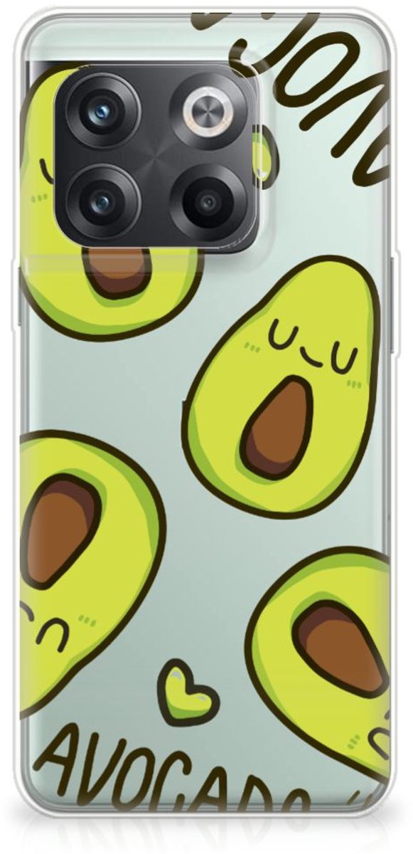 OnePlus 10T Telefoonhoesje met Naam Avocado Singing