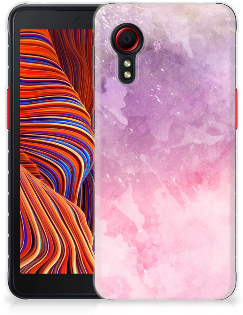 Hoesje maken Samsung Galaxy Xcover 5 Pink Purple Paint