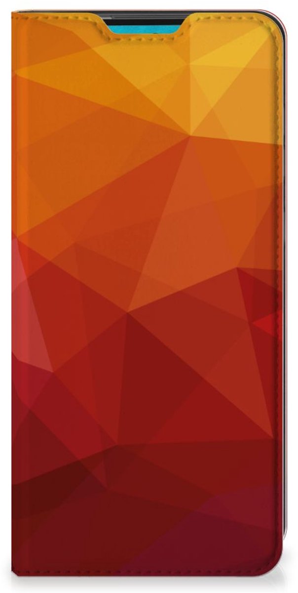 Stand Case voor Samsung Galaxy A73 Polygon Red