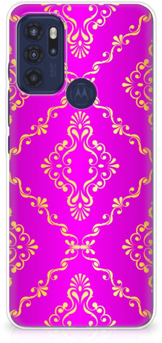 Siliconen Hoesje Motorola Moto G60s Barok Roze