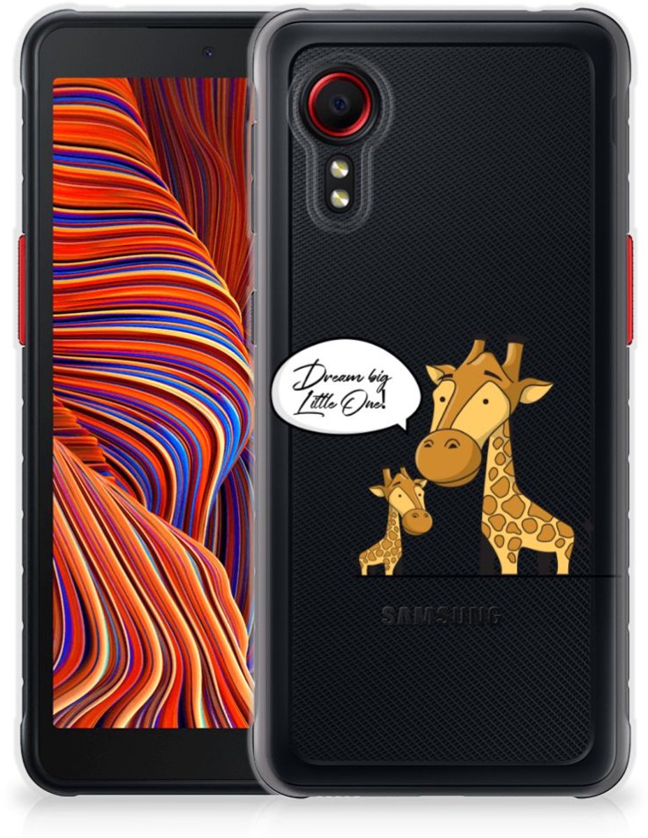 Samsung Galaxy Xcover 5 Telefoonhoesje met Naam Giraffe