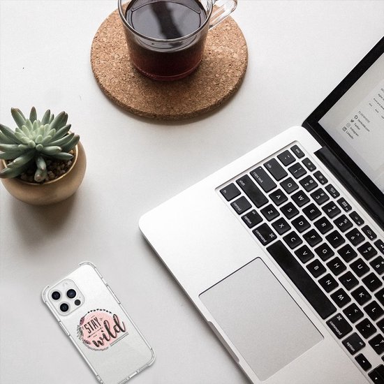 Coque téléphone Apple iPhone 13 Pro Sacoche téléphone avec bord transparent Boho Stay Wild