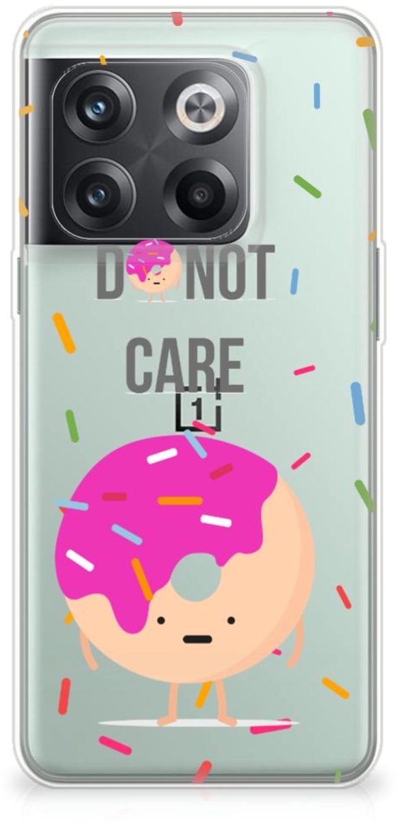 OnePlus 10T Siliconen Case Donut Roze
