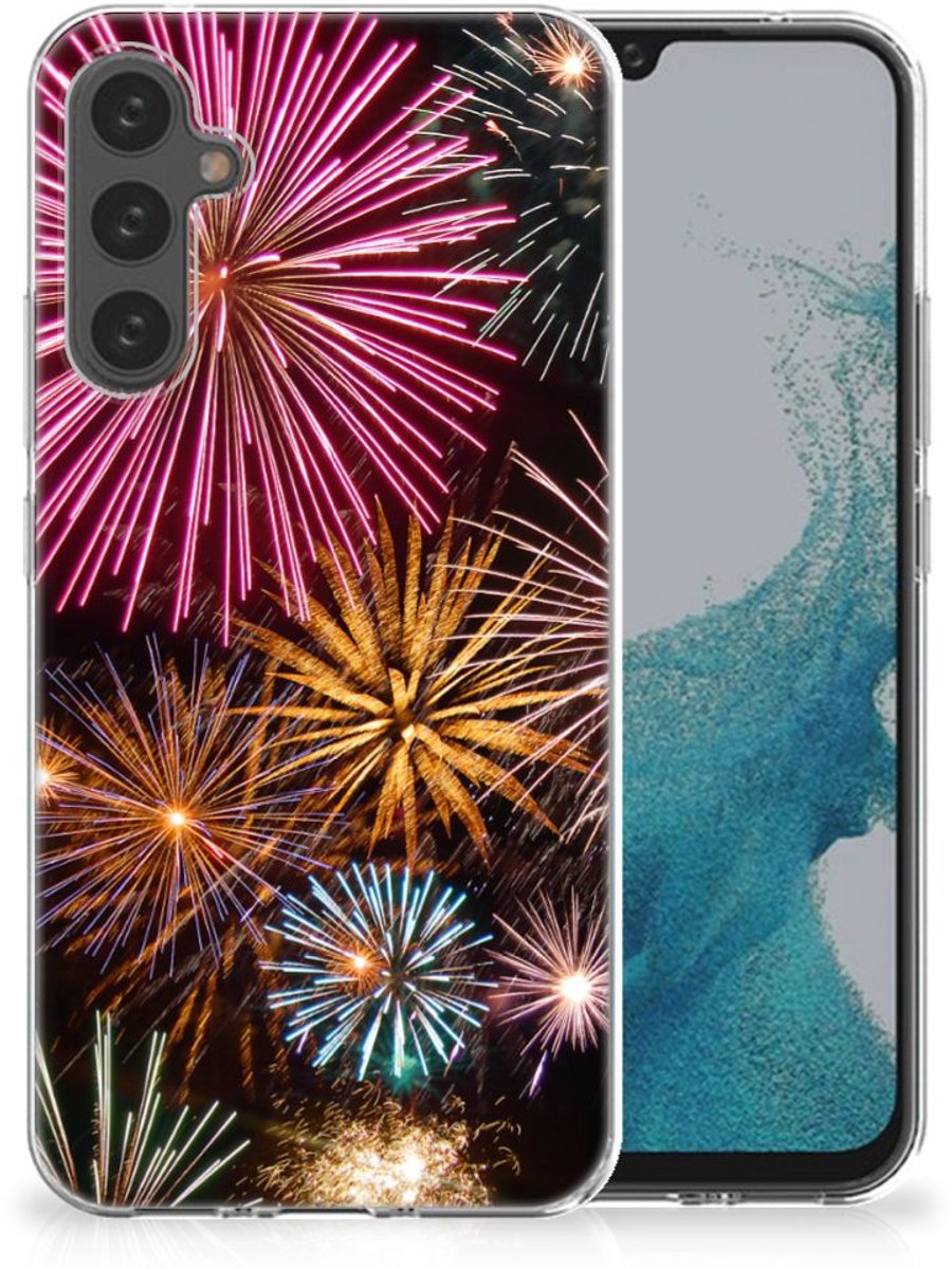 TPU Hoesje voor Samsung Galaxy A34 Silicone Back Cover Vuurwerk