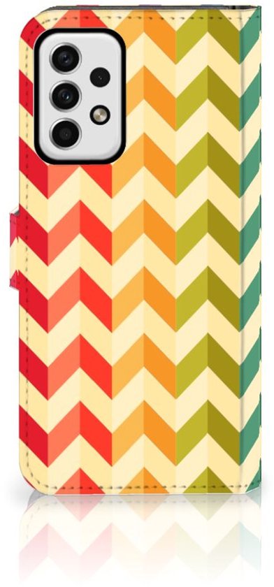 Flip Case pour Samsung Galaxy A23 Coque Zigzag Couleur
