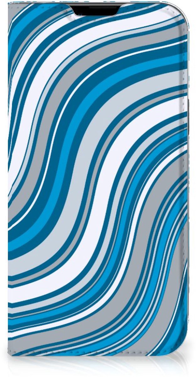 Apple iPhone 14 Plus Hoesje met Magneet Waves Blue