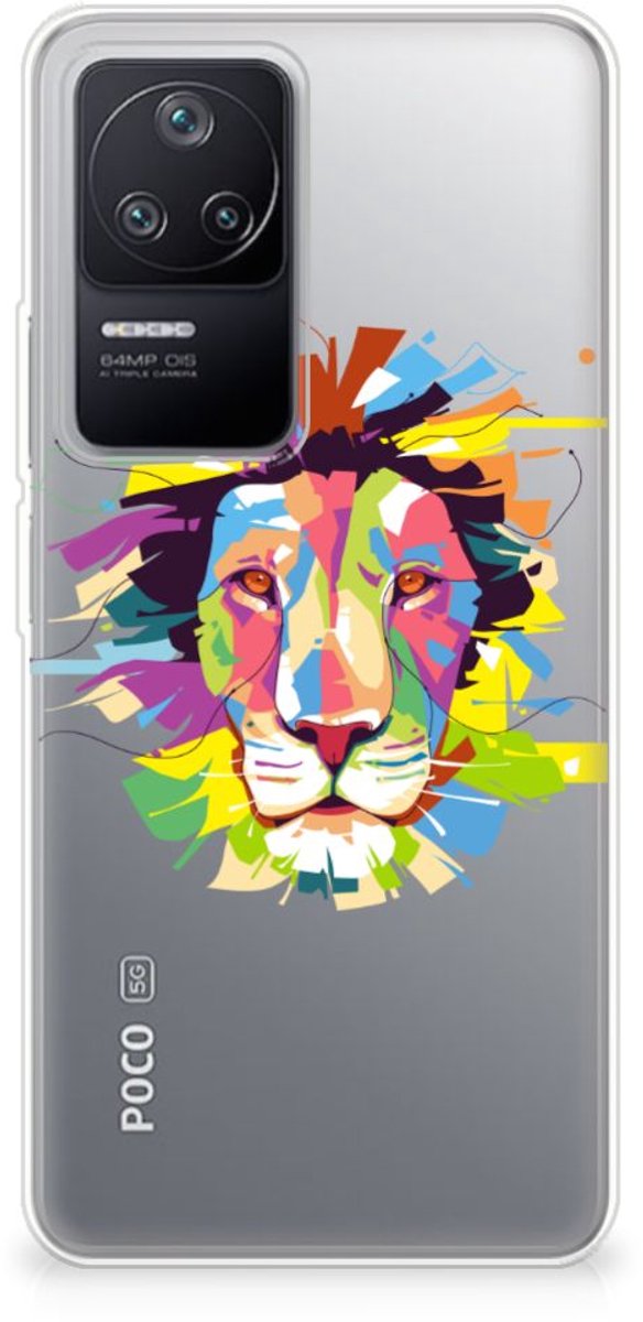 Xiaomi Poco F4 Telefoonhoesje met Naam Lion Color