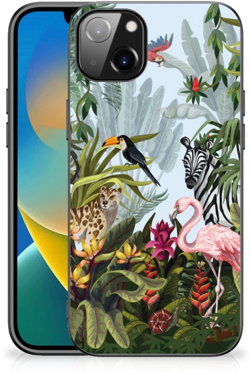 Dierenprint Telefoonhoesje voor iPhone 14 Plus Jungle