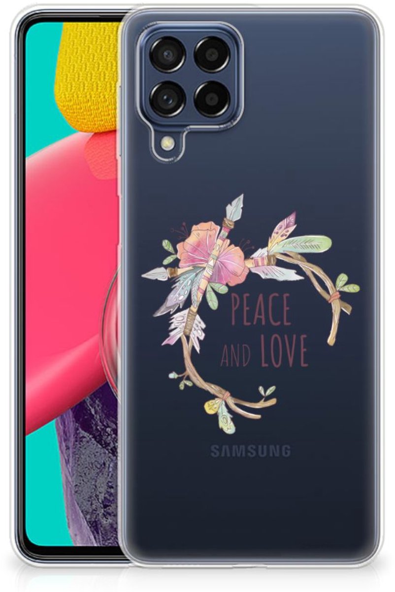 Samsung Galaxy M53 Telefoonhoesje met Naam Boho Text