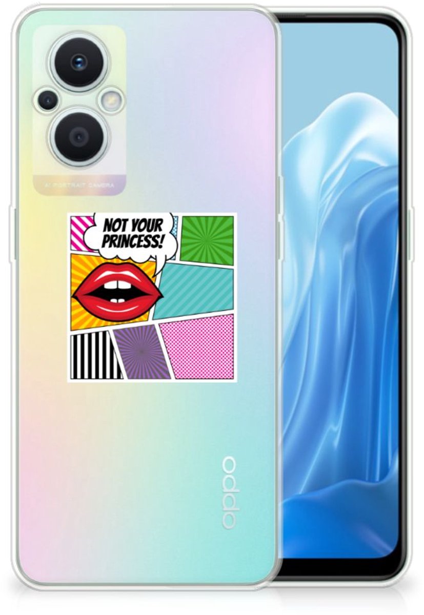 OPPO Reno8 Lite Silicone Back Cover Popart Princess