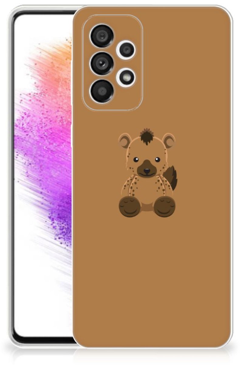 Samsung Galaxy A73 5G Telefoonhoesje met Naam Baby Hyena