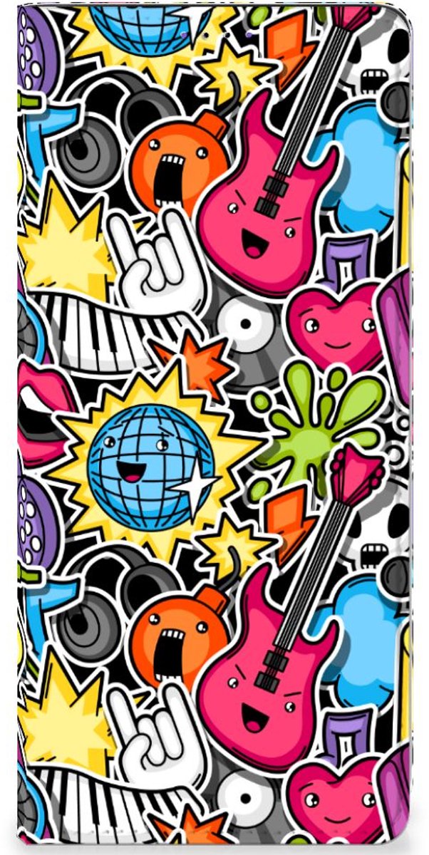 Standcase Hoesje voor Samsung Galaxy A22 5G Hippe Standcase Punk Rock