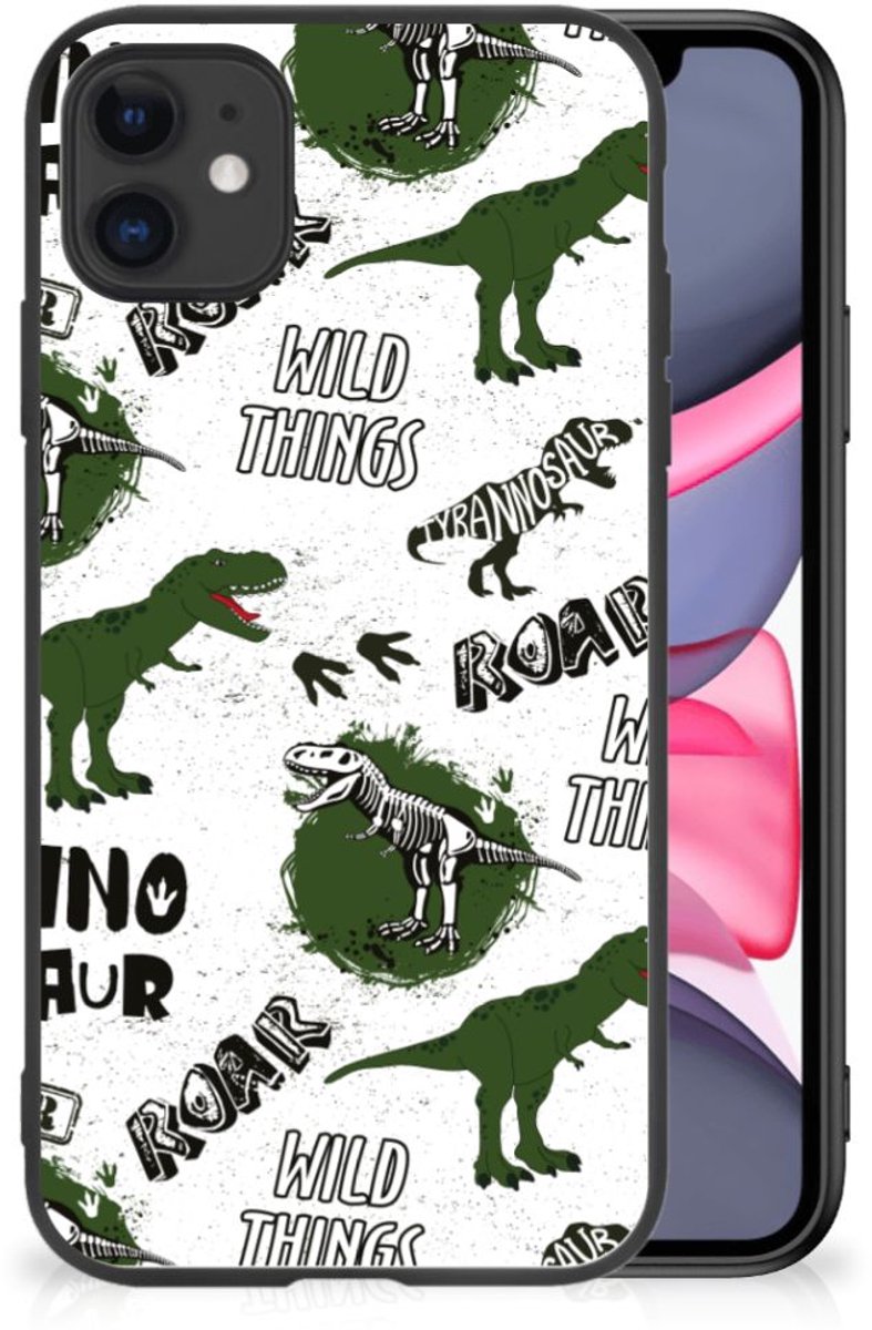 Dierenprint Telefoonhoesje voor iPhone 11 Dinosaurus