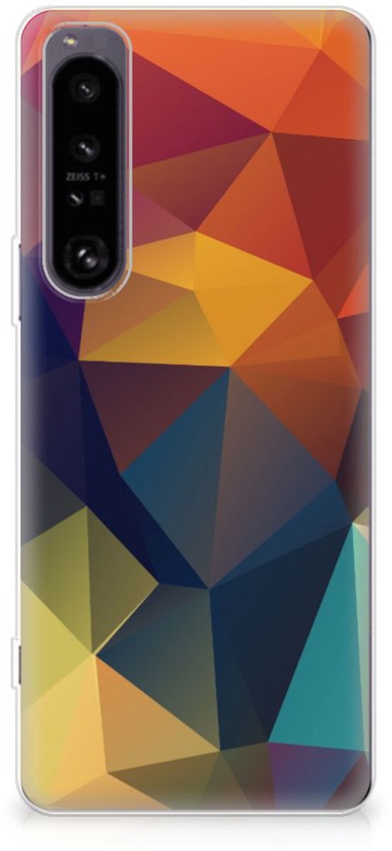 Sony Xperia 1 IV TPU Hoesje Polygon Color