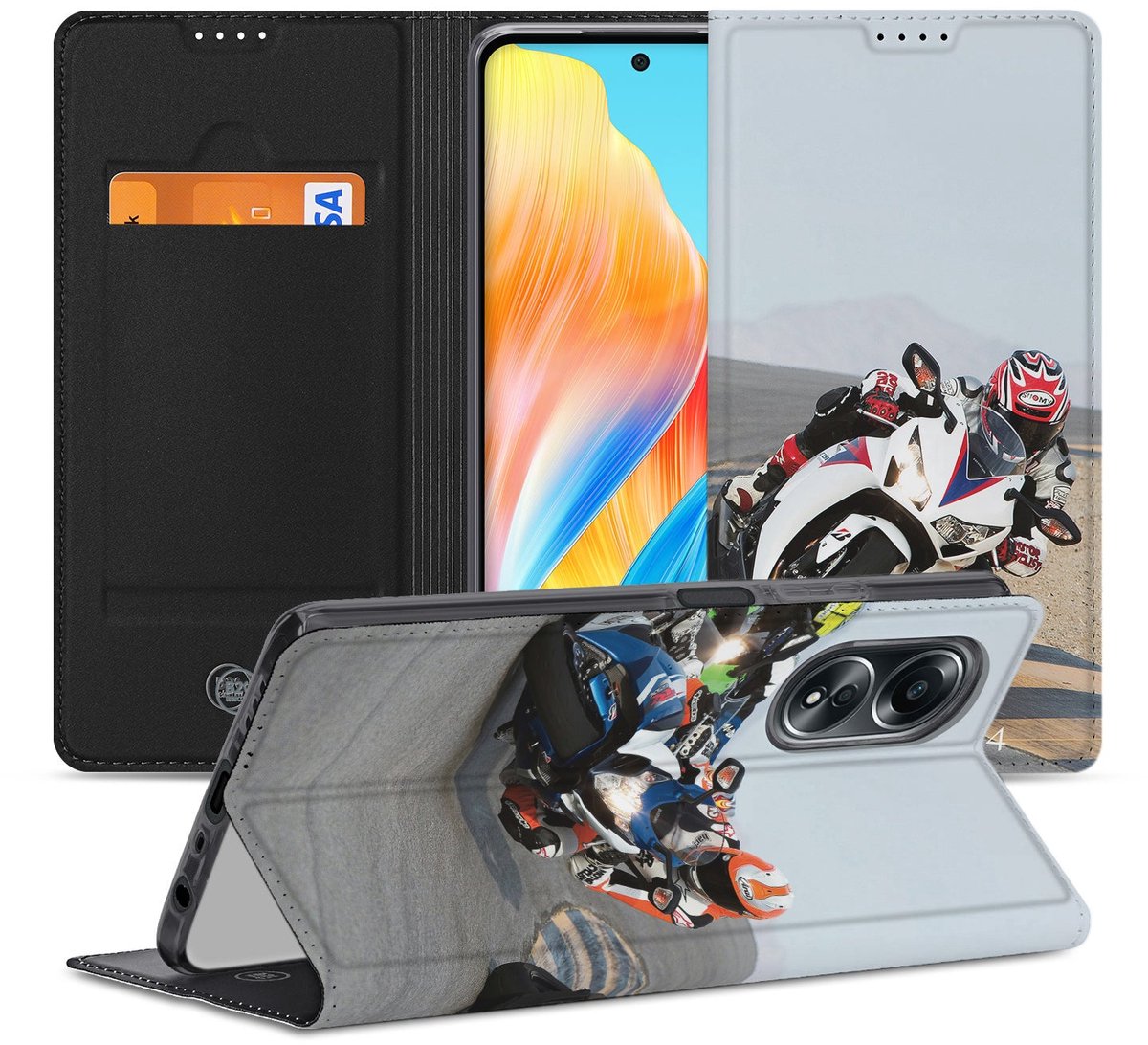 Stand Case Hoesje Maken voor de OPPO A58 4G
