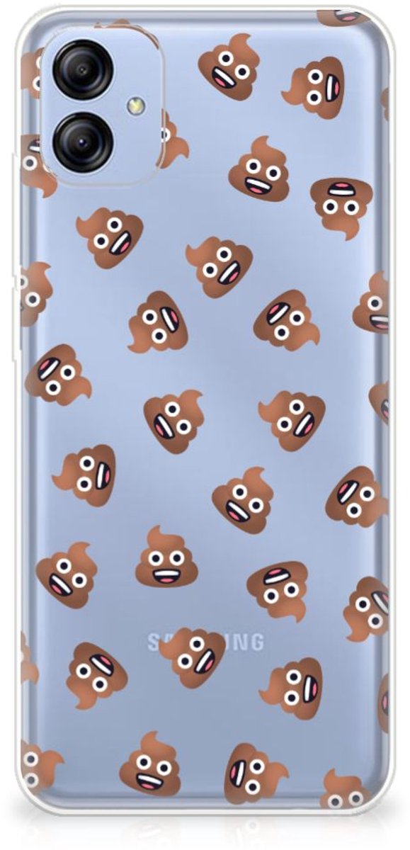 TPU bumper voor Samsung Galaxy A04e Poep Emojis