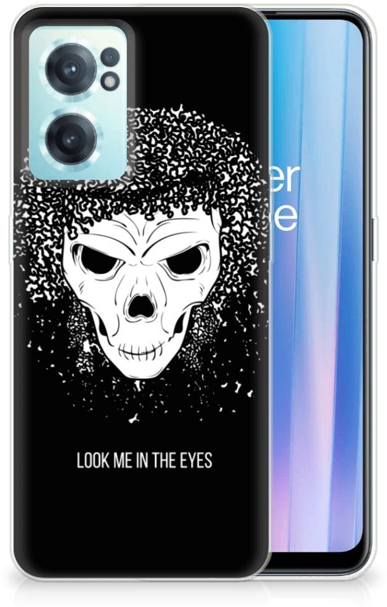 Silicone Back Case OnePlus Nord CE 2 5G Skull Hair