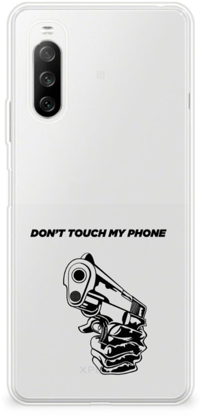 TPU Silicone Etui pour Sony Xperia 10 III Coque Gun Dtmp