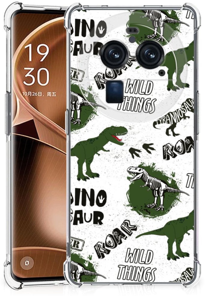 Case Anti-shock voor OPPO Find X6 Pro Dinosaurus