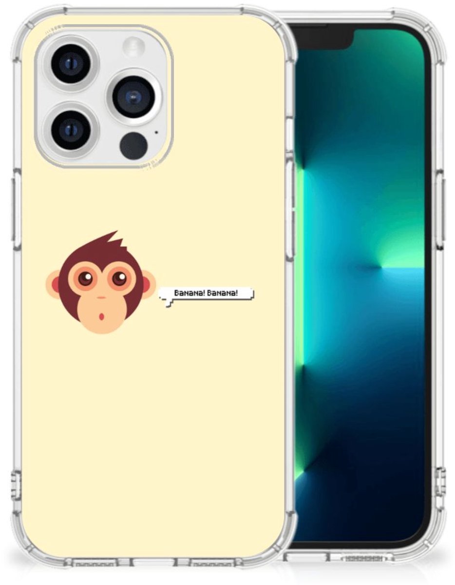 Apple iPhone 13 Pro Stevig Bumper Hoesje Monkey