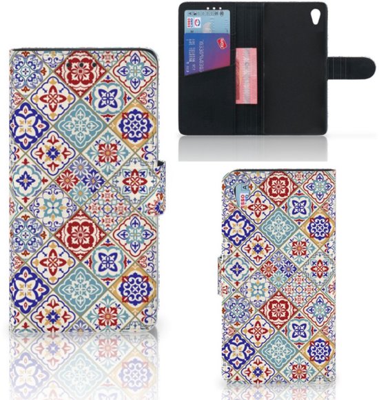 Sony Xperia Z3 Bookcase Tiles Color