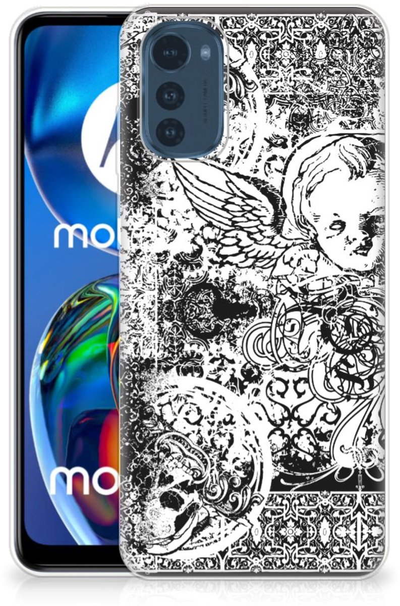 Silicone Back Case Motorola Moto E32/E32s Skulls Angel
