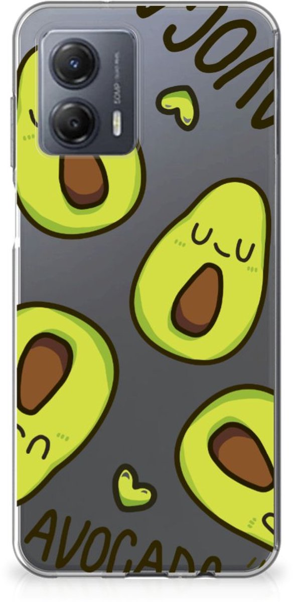 Motorola Moto G53 Telefoonhoesje met Naam Avocado Singing