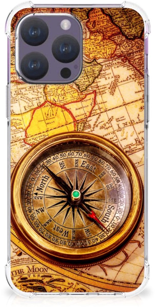 iPhone 15 Pro Max Telefoonhoesje met valbescherming Kompas