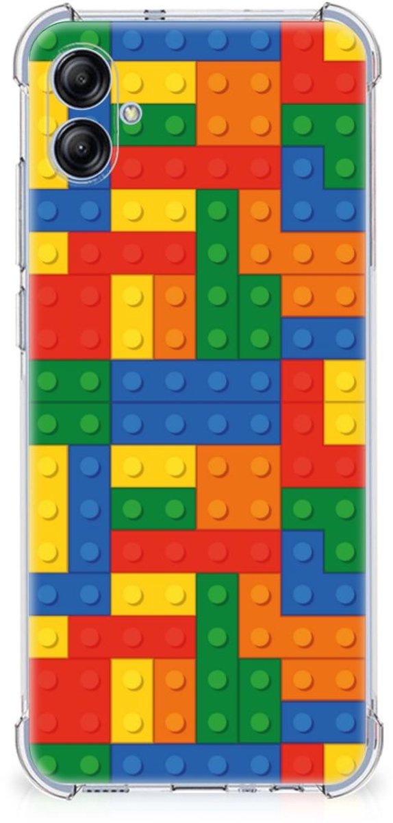 Samsung Galaxy A04e Doorzichtige Silicone Hoesje Blokken
