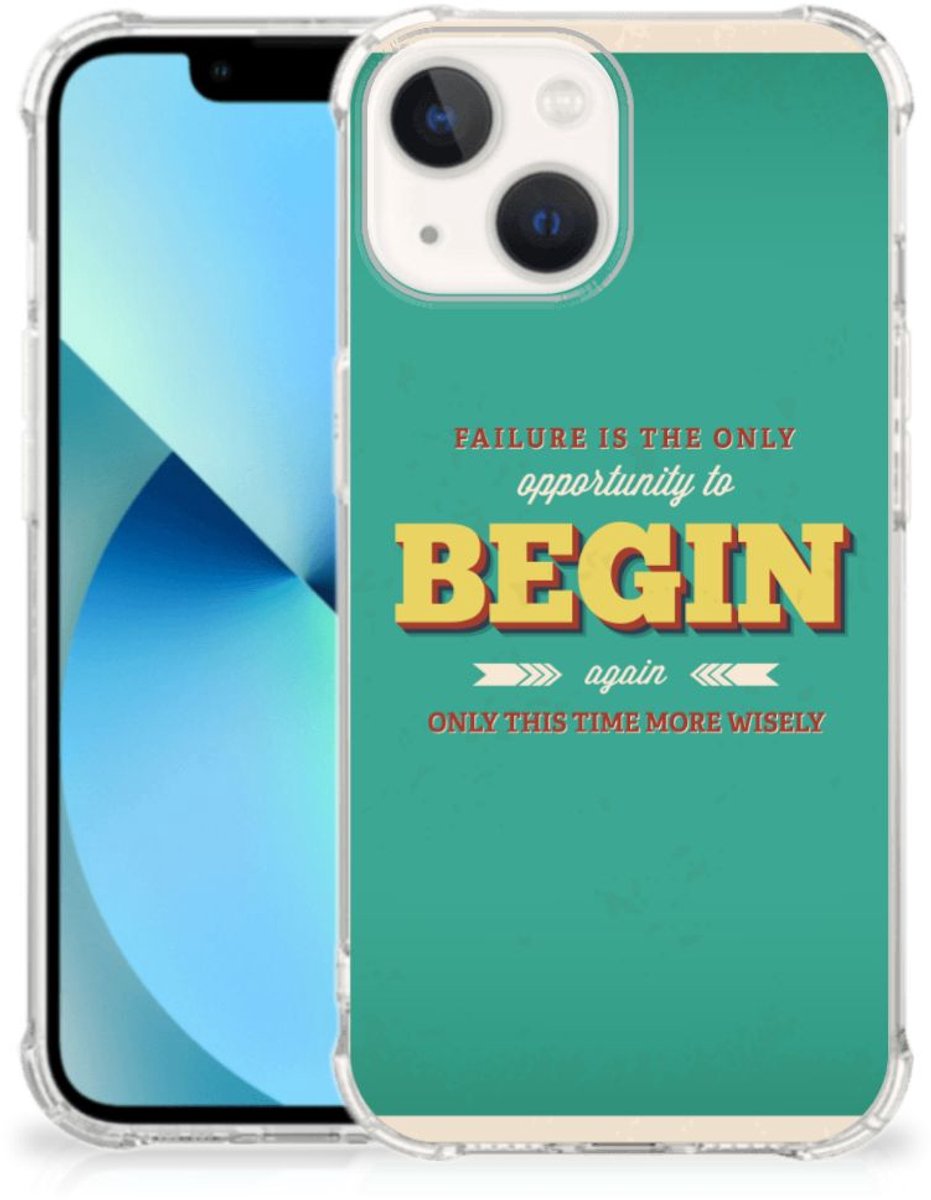 iPhone 13 mini Telefoonhoesje met tekst Quote Begin