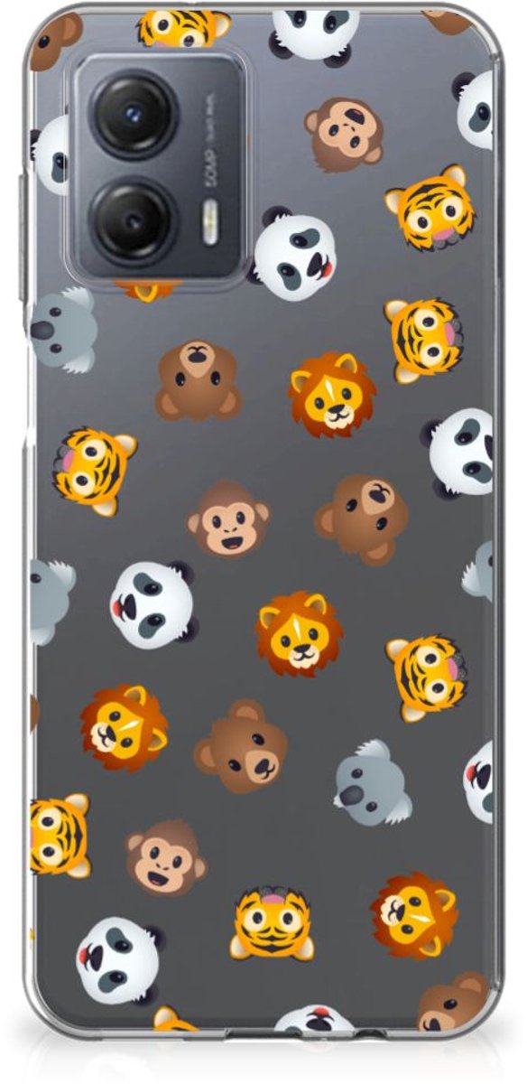 TPU bumper voor Motorola Moto G53 Dieren Emojis