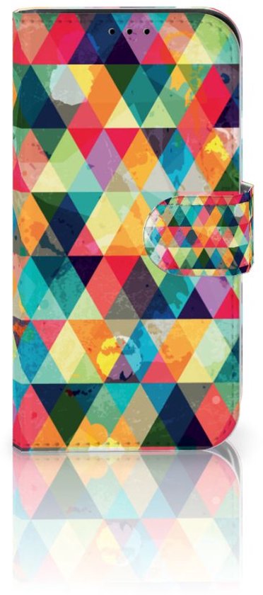 Boekhoesje voor iPhone 13 Mini Telefoon Hoesje Geruit