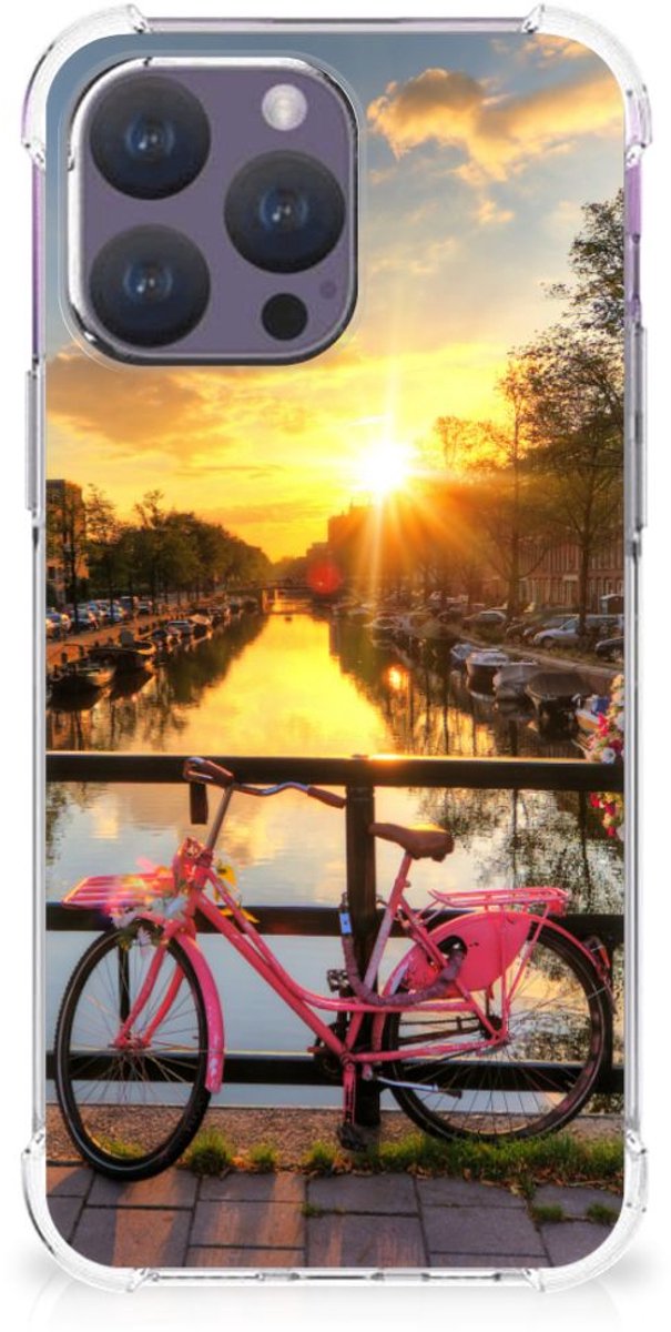 iPhone 15 Pro Max Telefoonhoesje met valbescherming Amsterdamse Grachten