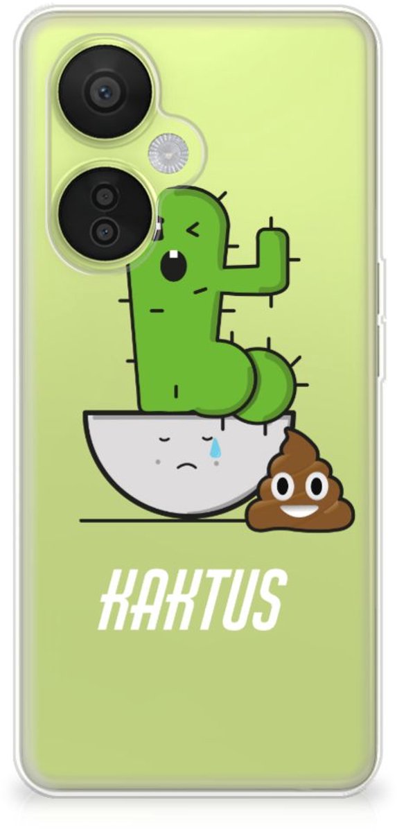 OnePlus Nord CE 3 Lite Telefoonhoesje met Naam Cactus Poo