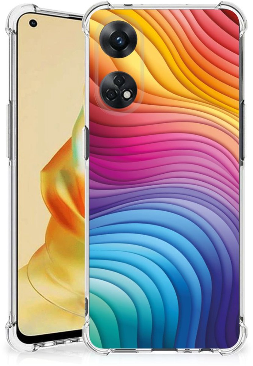 Shockproof Case voor OPPO Reno8 T 4G Regenboog