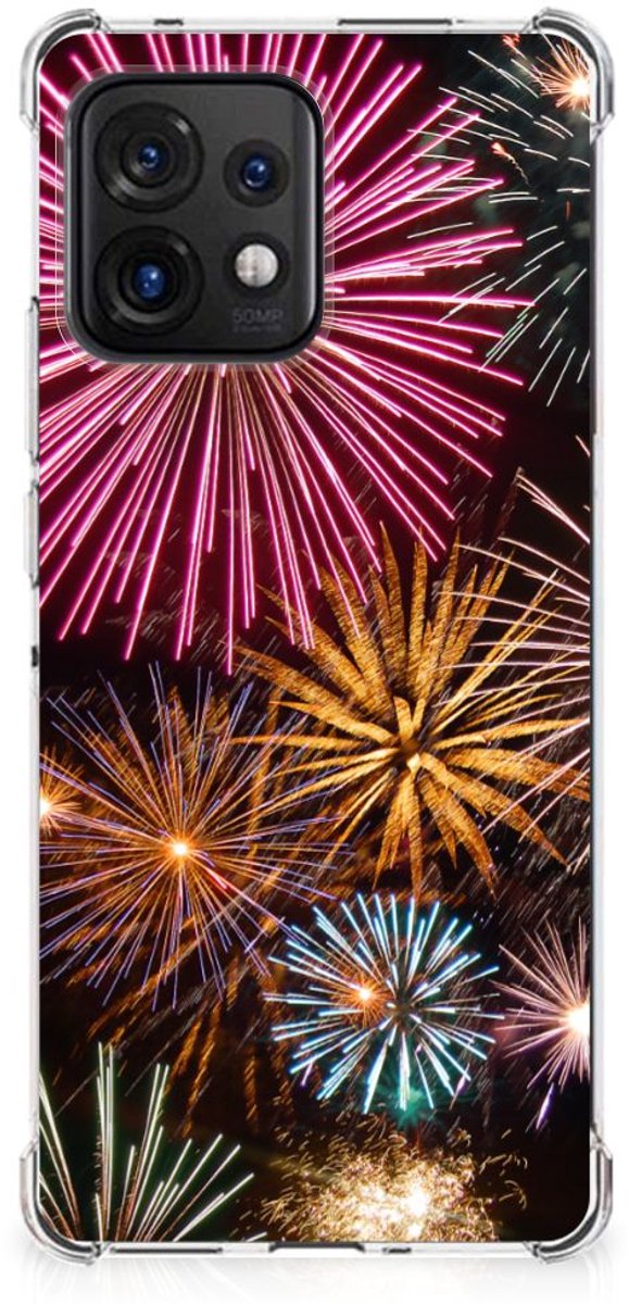 Motorola Edge 40 Pro Anti Shock Bumper Case Vuurwerk